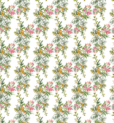 Rollo lichtundurchlässig mit Blumenmuster