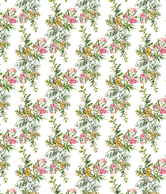 Rollo lichtundurchlässig mit Blumenmuster