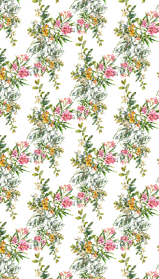 Rollo lichtundurchlässig mit Blumenmuster