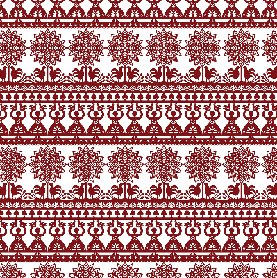 Fenster Rollo mit braunem Muster