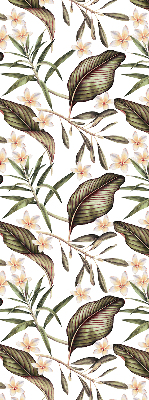 Fenster Rollo mit Blumenmuster und stilisierten Stielen
