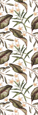 Fenster Rollo mit Blumenmuster und stilisierten Stielen