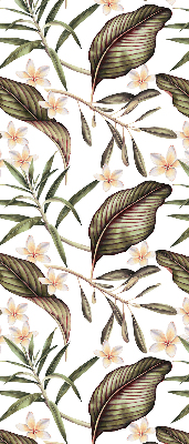 Fenster Rollo mit Blumenmuster und stilisierten Stielen