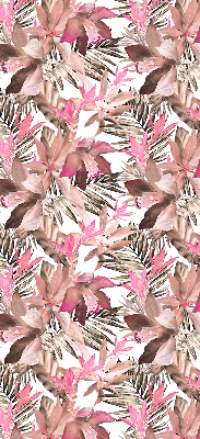 Fenster Rollo in rosa mit Blütenmuster
