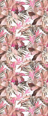 Fenster Rollo in rosa mit Blütenmuster