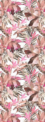 Fenster Rollo in rosa mit Blütenmuster