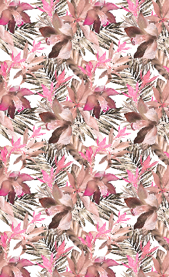 Fenster Rollo in rosa mit Blütenmuster