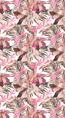 Fenster Rollo in rosa mit Blütenmuster