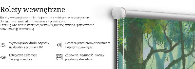 Rollo lichtundurchlässig mit Motiv Bäume