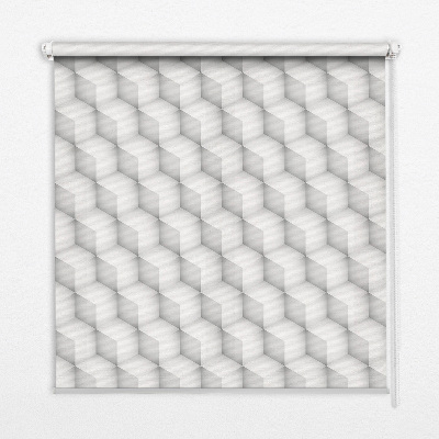 Rollo lichtundurchlässig mit 3D-Würfelmuster