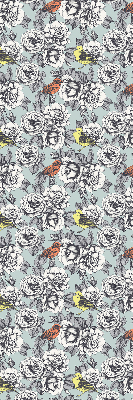 Fenster Rollo mit Blumenmuster