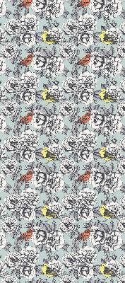Fenster Rollo mit Blumenmuster