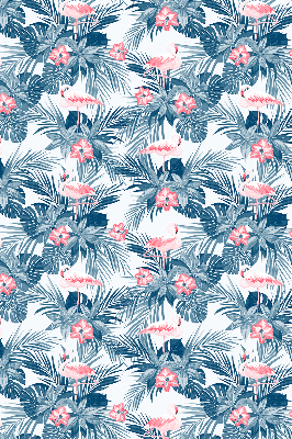 Rollo lichtundurchlässig mit tropischem Pflanzen- und Flamingo-Motiv