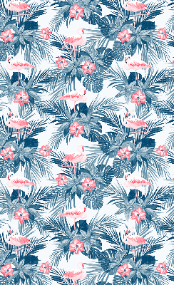 Rollo lichtundurchlässig mit tropischem Pflanzen- und Flamingo-Motiv