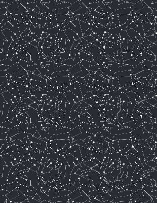 Rollo lichtundurchlässig mit Motiv 'Konstellation'
