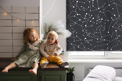 Rollo lichtundurchlässig mit Motiv 'Konstellation'