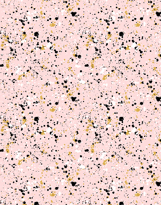 Rollo lichtundurchlässig mit farbigen Flecken auf rosafarbenem Hintergrund