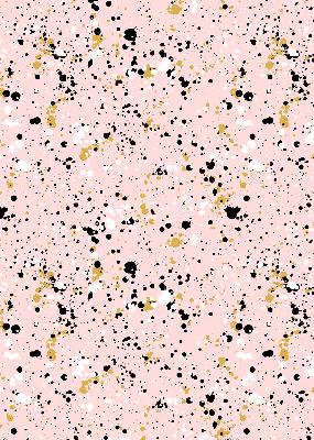 Rollo lichtundurchlässig mit farbigen Flecken auf rosafarbenem Hintergrund