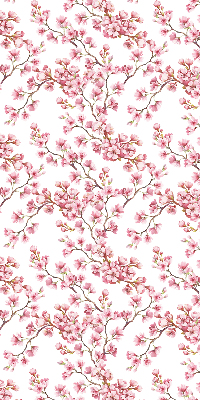 Verdunkelungsrollo in Rosa mit Lilienmotiv