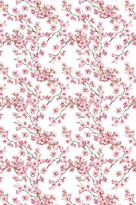 Verdunkelungsrollo in Rosa mit Lilienmotiv