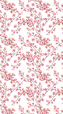 Verdunkelungsrollo in Rosa mit Lilienmotiv