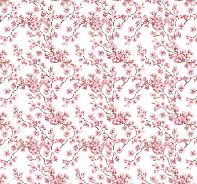 Verdunkelungsrollo in Rosa mit Lilienmotiv