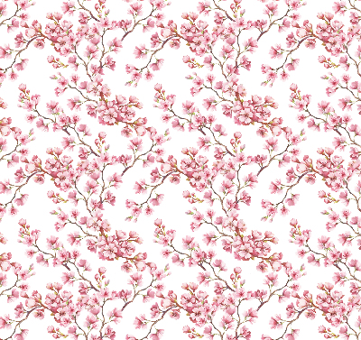 Verdunkelungsrollo in Rosa mit Lilienmotiv