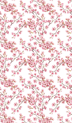 Verdunkelungsrollo in Rosa mit Lilienmotiv