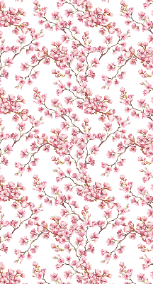 Verdunkelungsrollo in Rosa mit Lilienmotiv