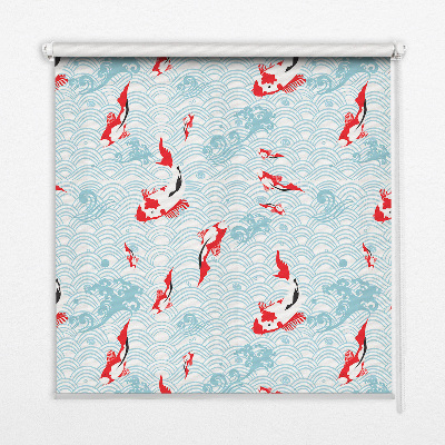 Fenster Rollo mit Motiv „Fische im Wasser“