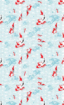 Fenster Rollo mit Motiv „Fische im Wasser“