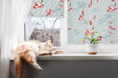 Fenster Rollo mit Motiv „Fische im Wasser“