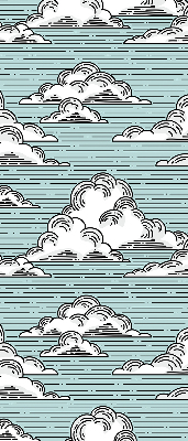 Rollo lichtundurchlässig mit Wolkenmuster