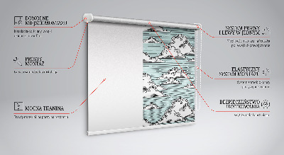 Rollo lichtundurchlässig mit Wolkenmuster