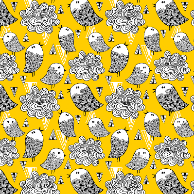 Rollo lichtundurchlässig mit Motiv Vögel