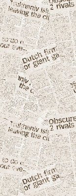 Rollo lichtundurchlässig mit Zeitungsdruckmuster