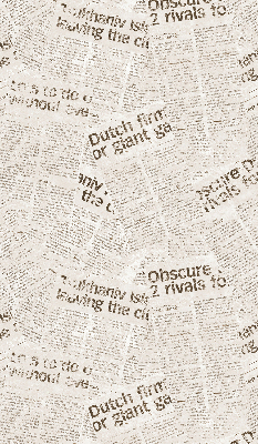 Rollo lichtundurchlässig mit Zeitungsdruckmuster