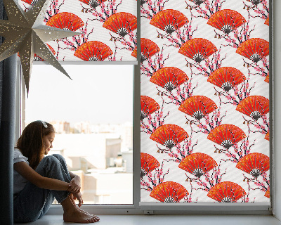 Fenster Rollo in Rot für Fans