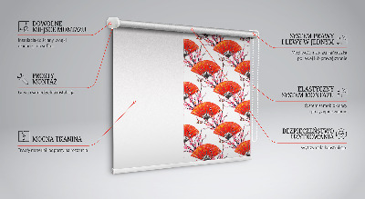 Fenster Rollo in Rot für Fans