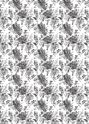 Rollo lichtundurchlässig mit gezeichneter Naturillustration