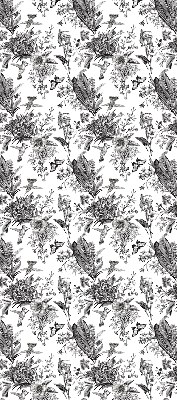 Rollo lichtundurchlässig mit gezeichneter Naturillustration
