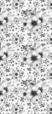 Fenster Rollo mit floralem gezeichneten Motiv