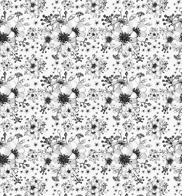 Fenster Rollo mit floralem gezeichneten Motiv
