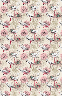 Verdunkelungsrollo mit weißem Flamingo-Motiv