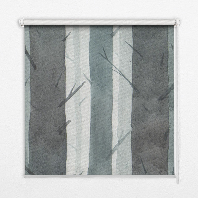 Fenster Rollo mit Baum-Motiv