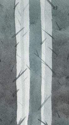 Fenster Rollo mit Baum-Motiv