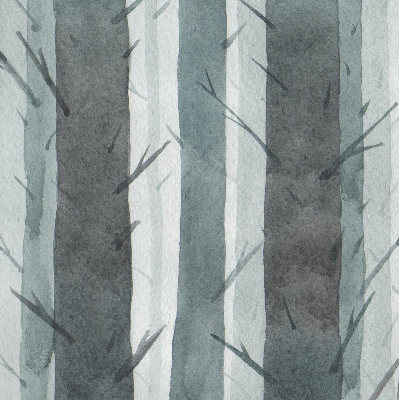 Fenster Rollo mit Baum-Motiv