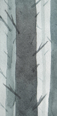 Fenster Rollo mit Baum-Motiv
