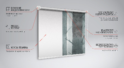 Fenster Rollo mit Baum-Motiv