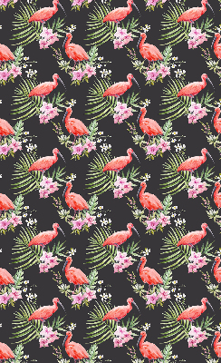 Rollo lichtundurchlässig mit Flamingos und Pflanzenmotiv